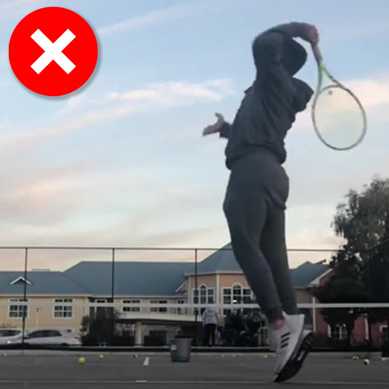 Bad serve example